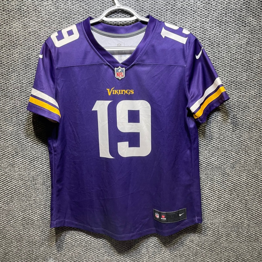 Nike Minnesota Vikings Adam Thielen 19 Jersey Purple Mens Medium NFL On Field